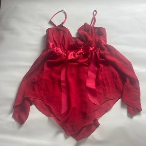 red babydoll cami